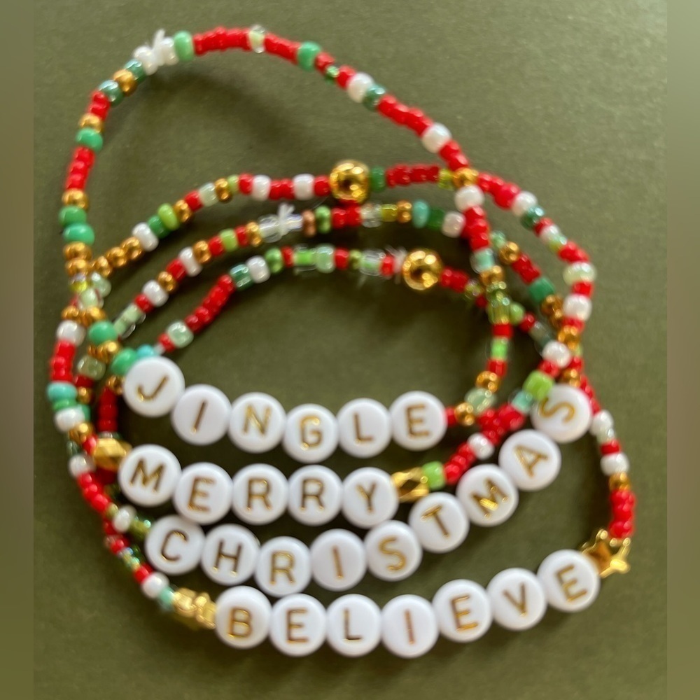Christmas Friendship Bracelets for Trading or Gifting—Pack of 10